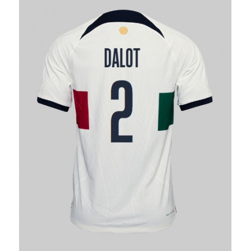 Lacne Muži Futbalové dres Portugalsko Diogo Dalot #2 MS 2022 Krátky Rukáv - Preč